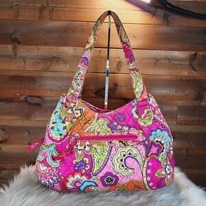 Vera Bradley Pink Swirls Emily Satchel